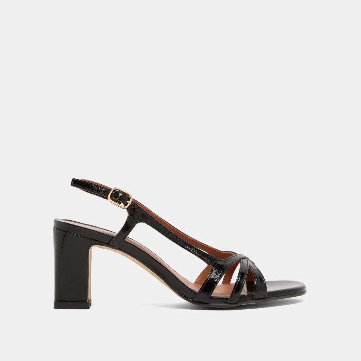 088- Vaiana Cuir Brillant Noir