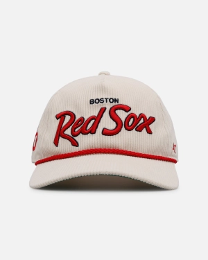 47 Brand Boston Red Sox 'Natural Script' Premium Hitch Corduroy Snapback Natural