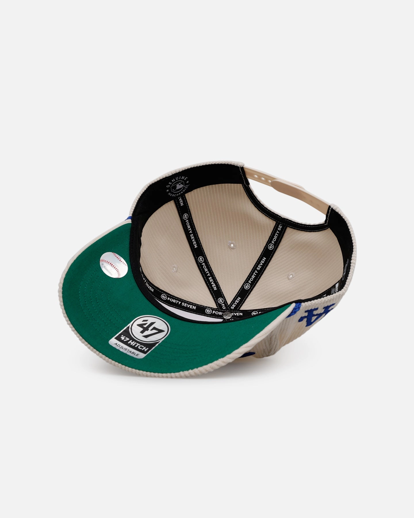47 Brand Los Angeles Dodgers 'Natural Script' Premium Hitch Corduroy Snapback Natural