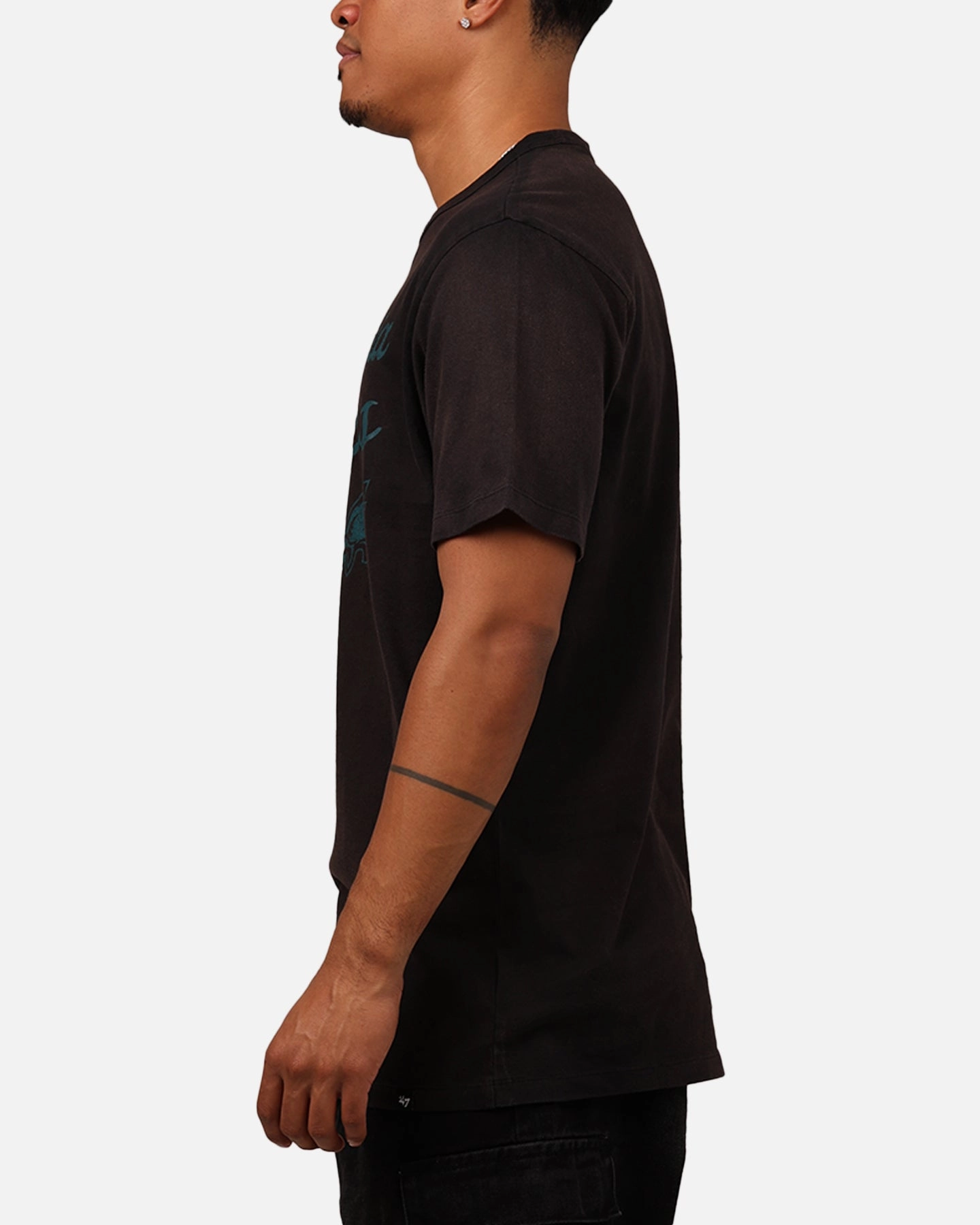 47 Brand Philadelphia Eagles Dusted T-Shirt Black