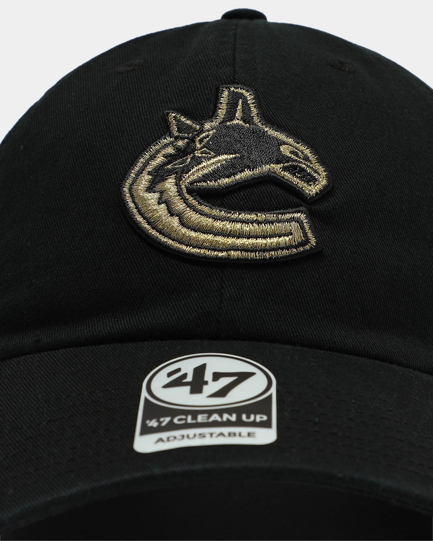 47 Brand Vancouver Canucks Clean Up Strapback Black/Gold