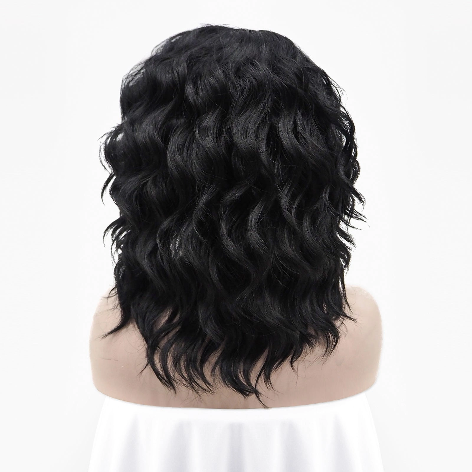 Balayage Short Curly Black Wigs Imstyle