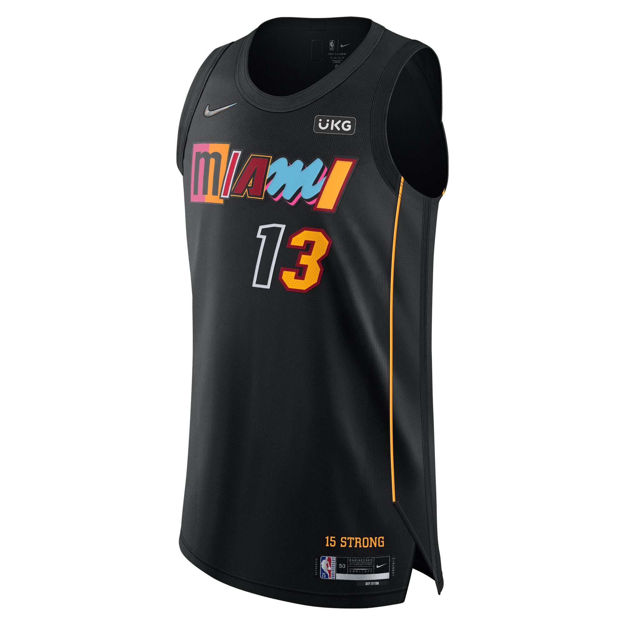 Bam Adebayo Nike Miami HEAT Mashup Authentic Jersey