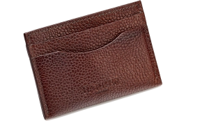 Card Holder Curved - Cherry Grain