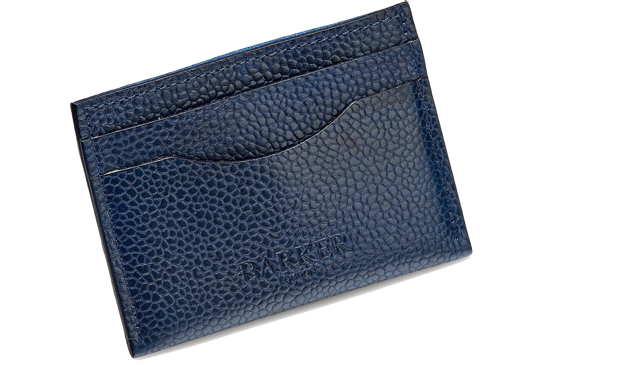 Card Holder Curved - Navy Grain