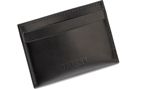 Card Holder Straight - Black Calf