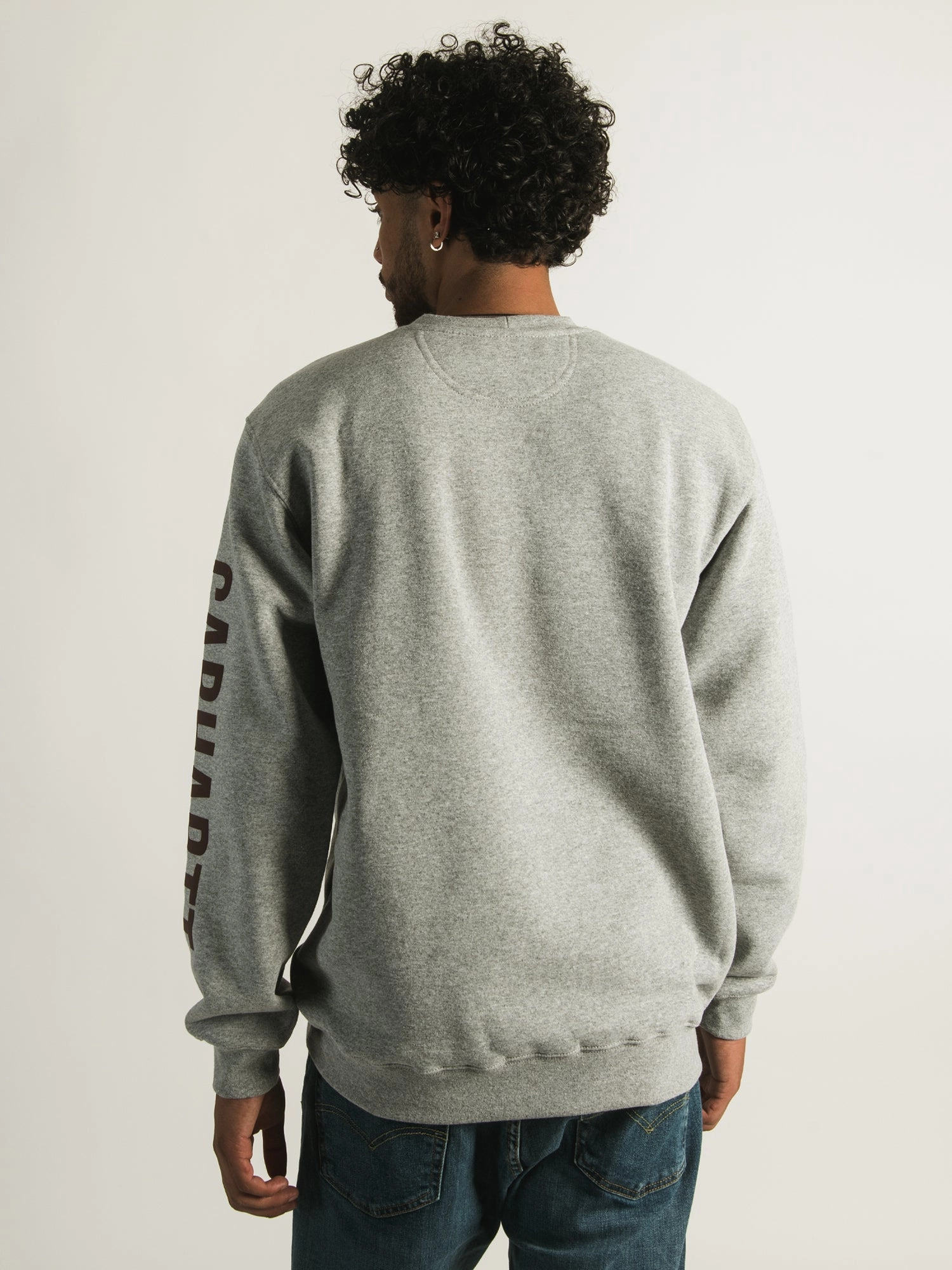 CARHARTT MIDWEIGHT CREWNECK LOGO SLEEVE  - CLEARANCE