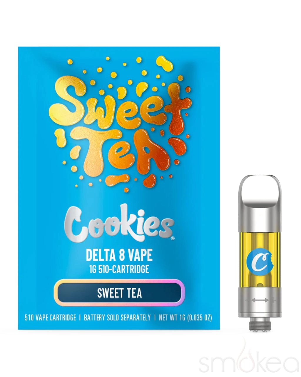 Cookies 1g Delta 8 Vape Cartridge - Sweet Tea