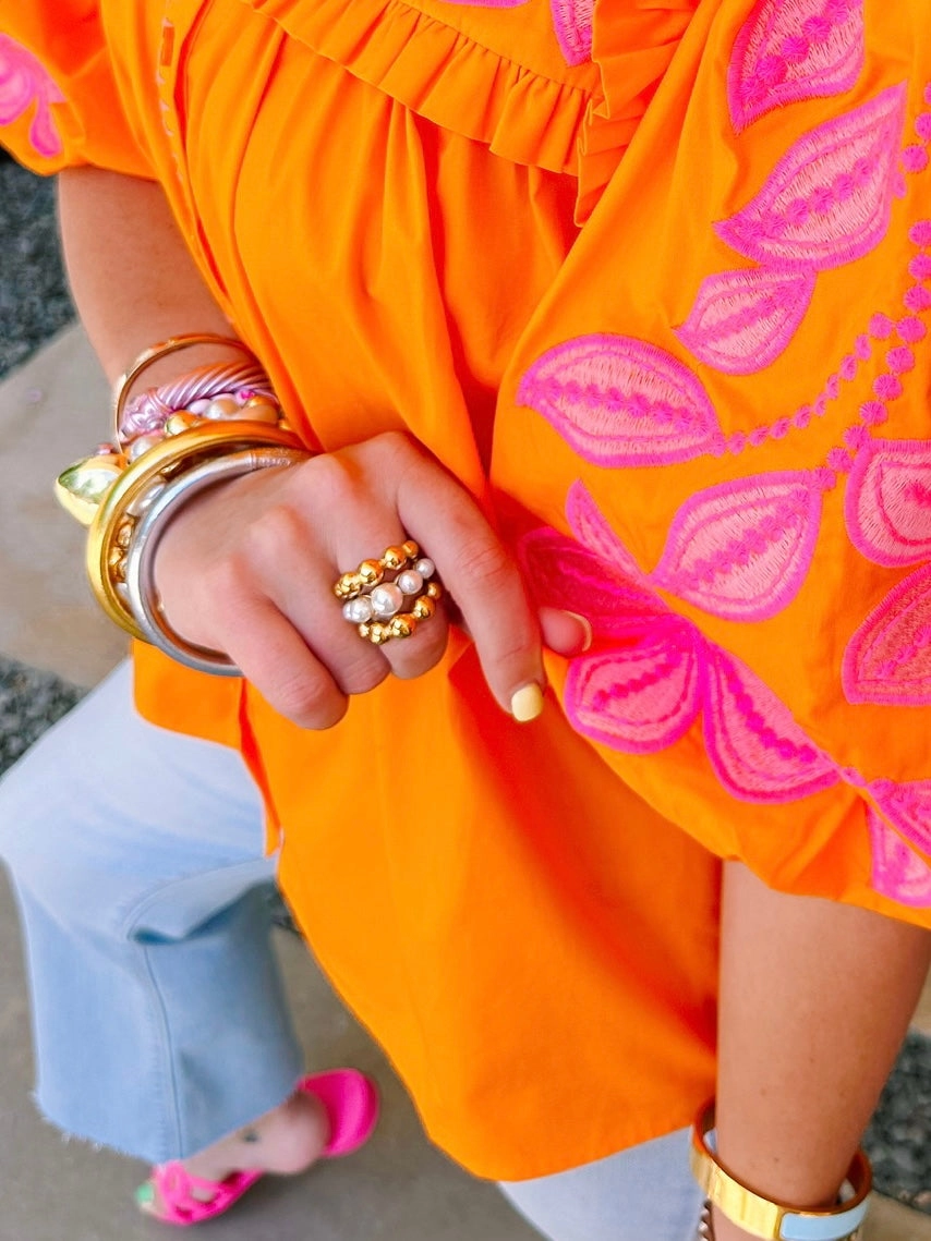 EMMA PEARL RING - GOLD