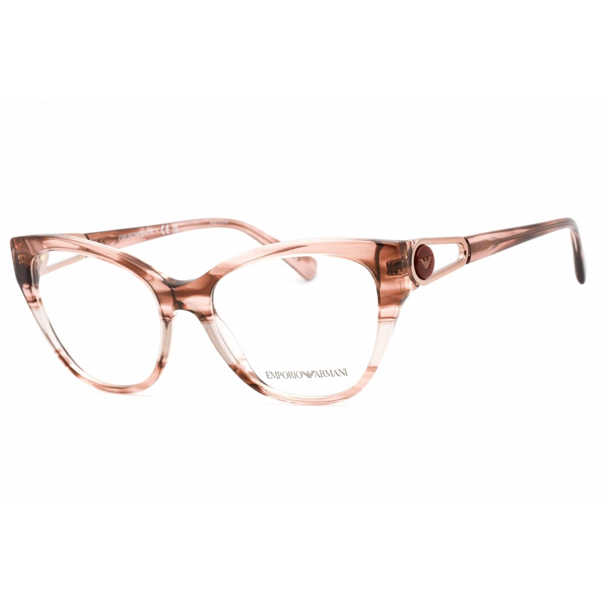 Emporio Armani Women's Eyeglasses - Shiny Striped Pink Full Rim Frame | 0EA3212 5021