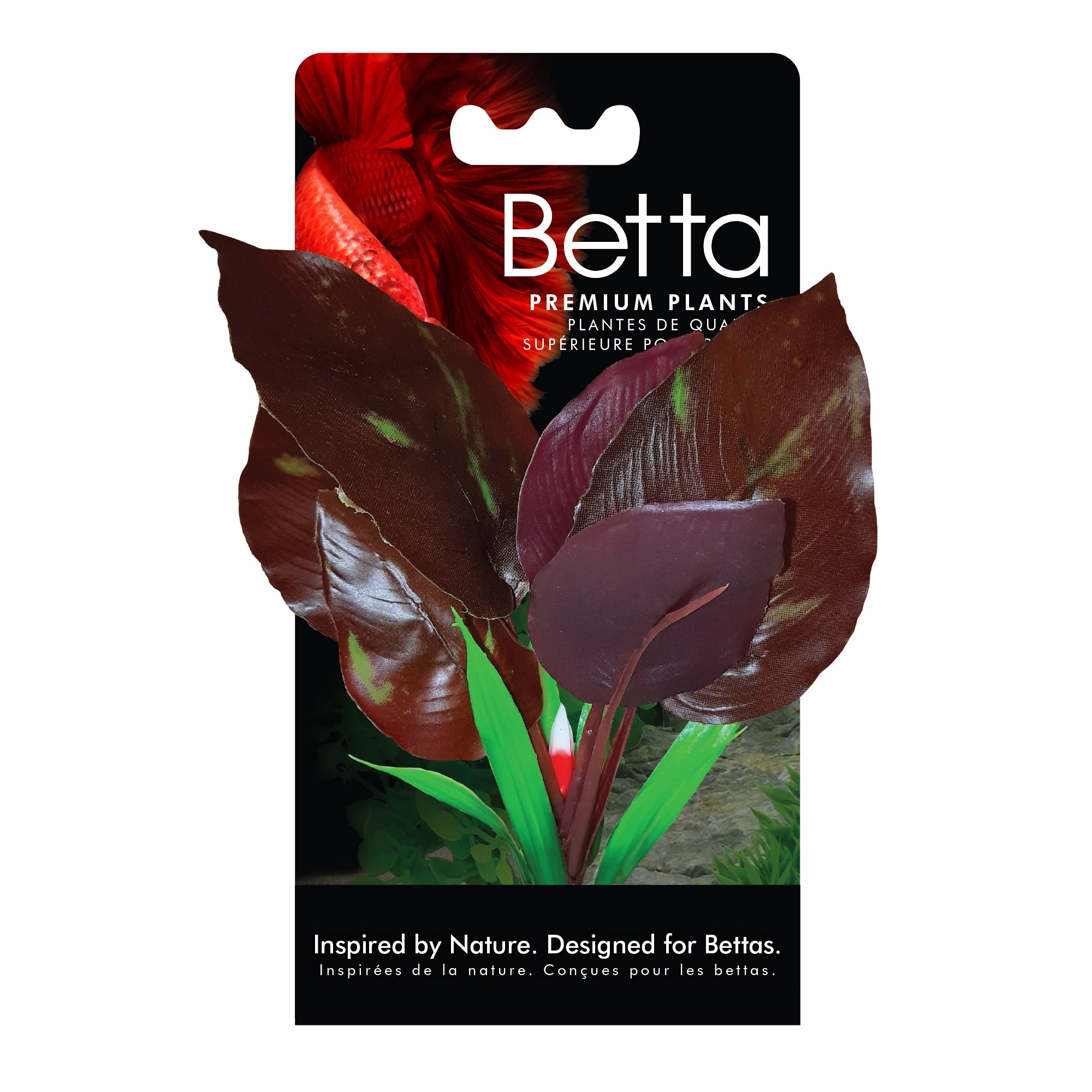 Fluval Betta Red Lizard's Tail Plastic Plant