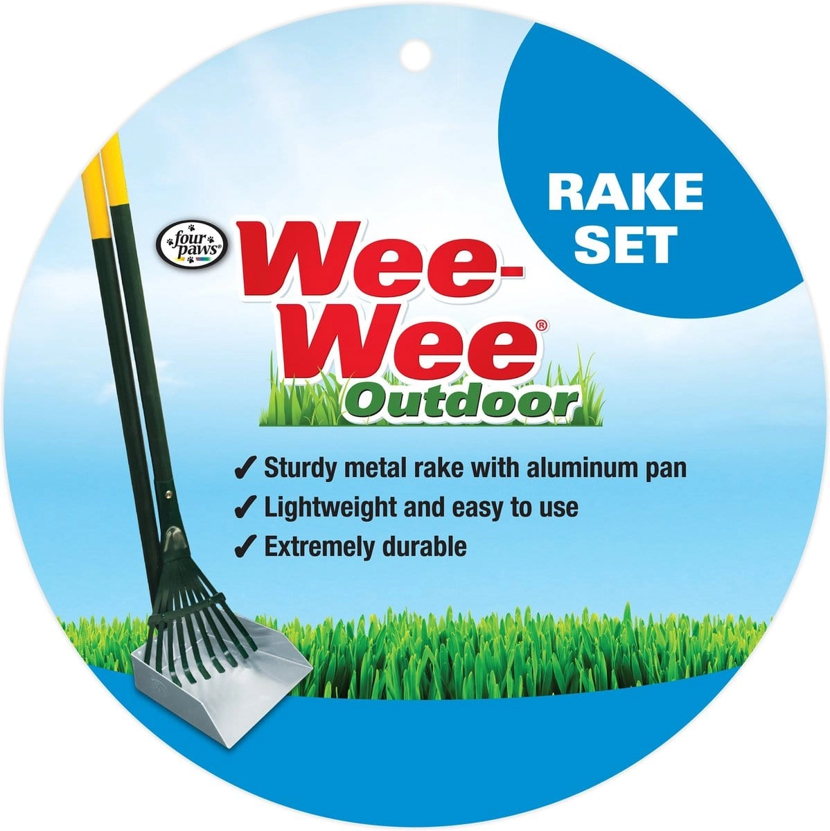 Four Paws Outdoor Rake, Spade & Pan Set