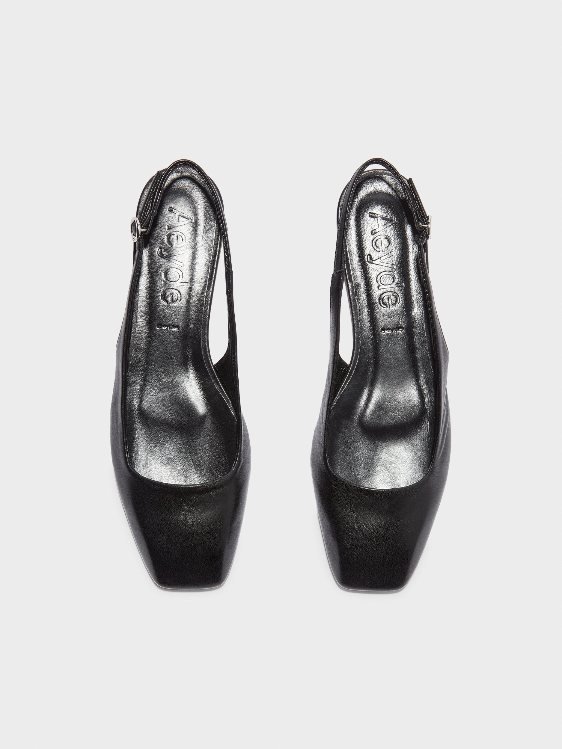 Geraldine Leather Slingback Flats