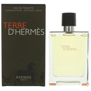 Hermes Men's Eau De Toilette Spray - Terre World of Earthy Enchantment, 3.3 oz