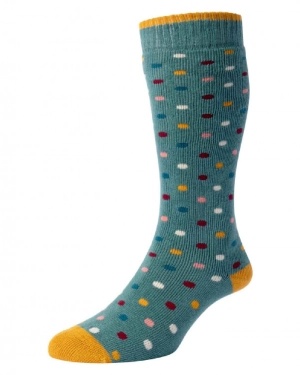 HJ Hall Womens Spot Welly Socks