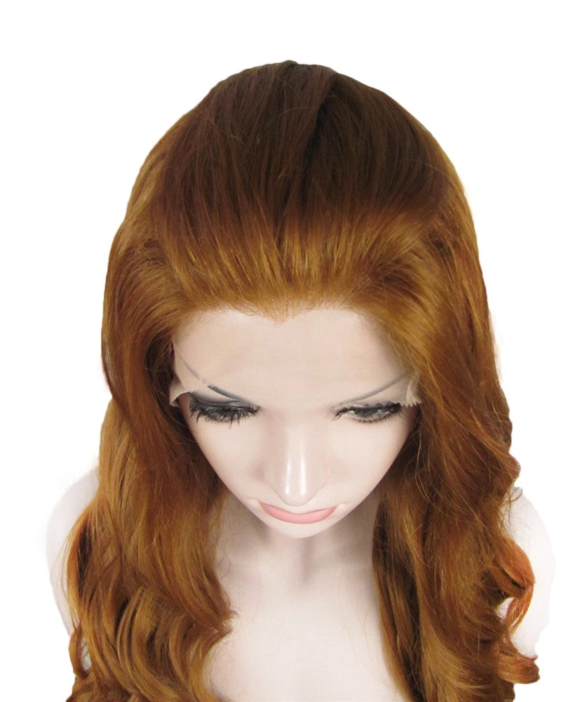 Honey Kiss - Strawberry Blonde Synthetic Lace Front Wanda Cosplay Wig