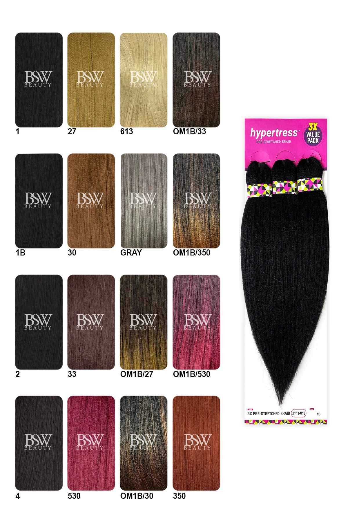HYPERTRESS 3X PRE-STRETCHED BRAID 42"