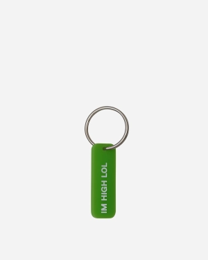 I'm High Lol Keychain Green