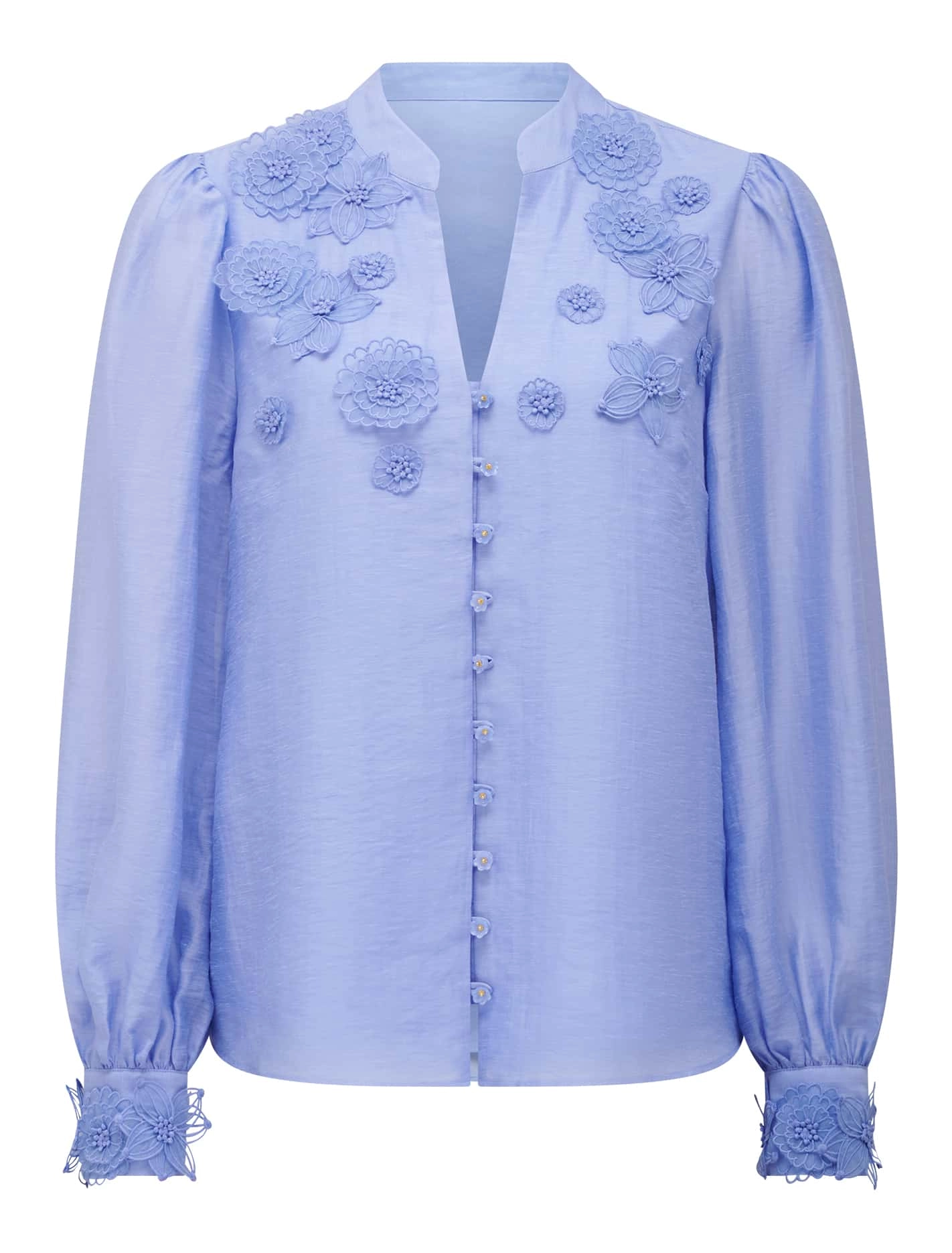 Indigo Applique Blouse
