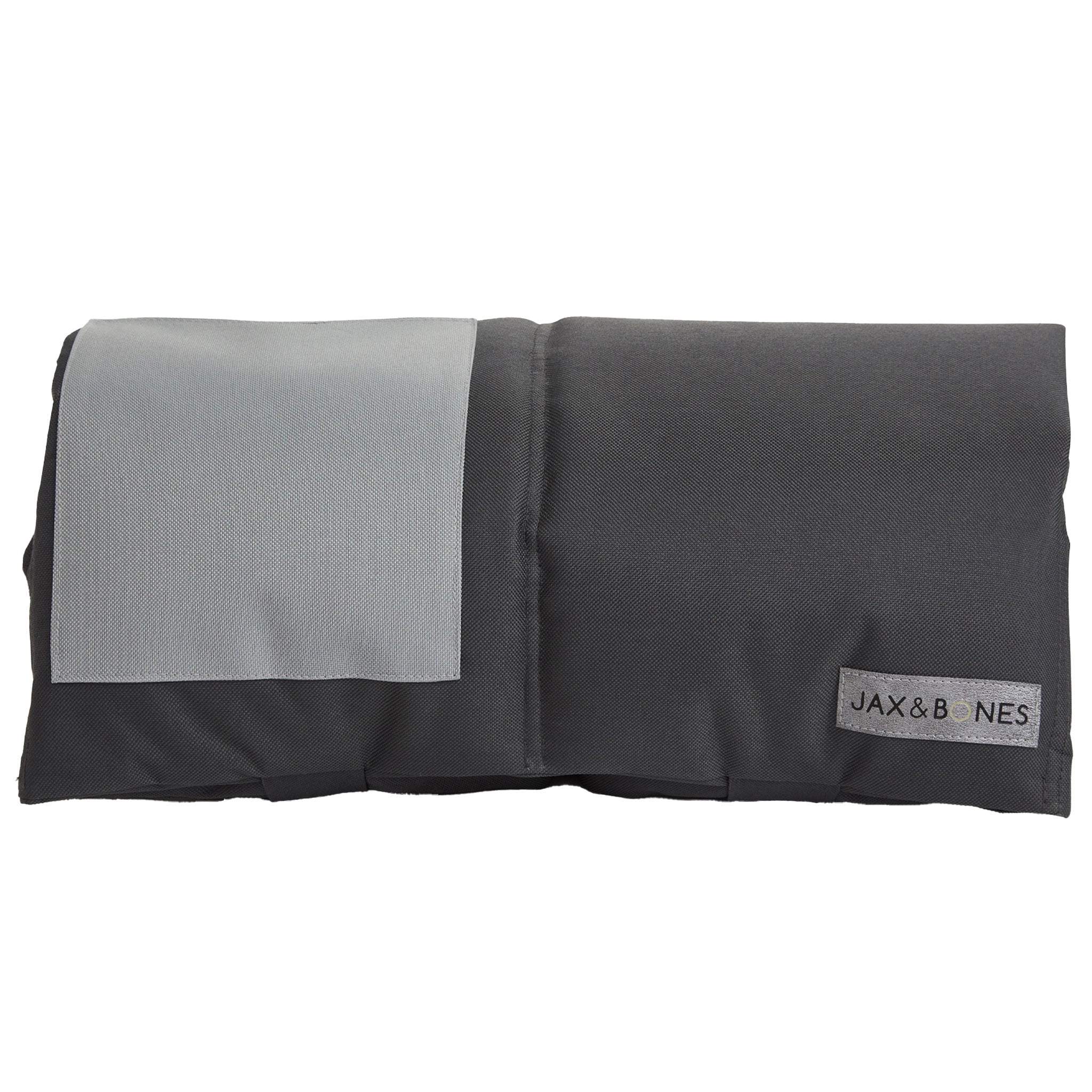 Jax & Bones 3 in 1 Roll Up Mat Charcoal Dog Beds