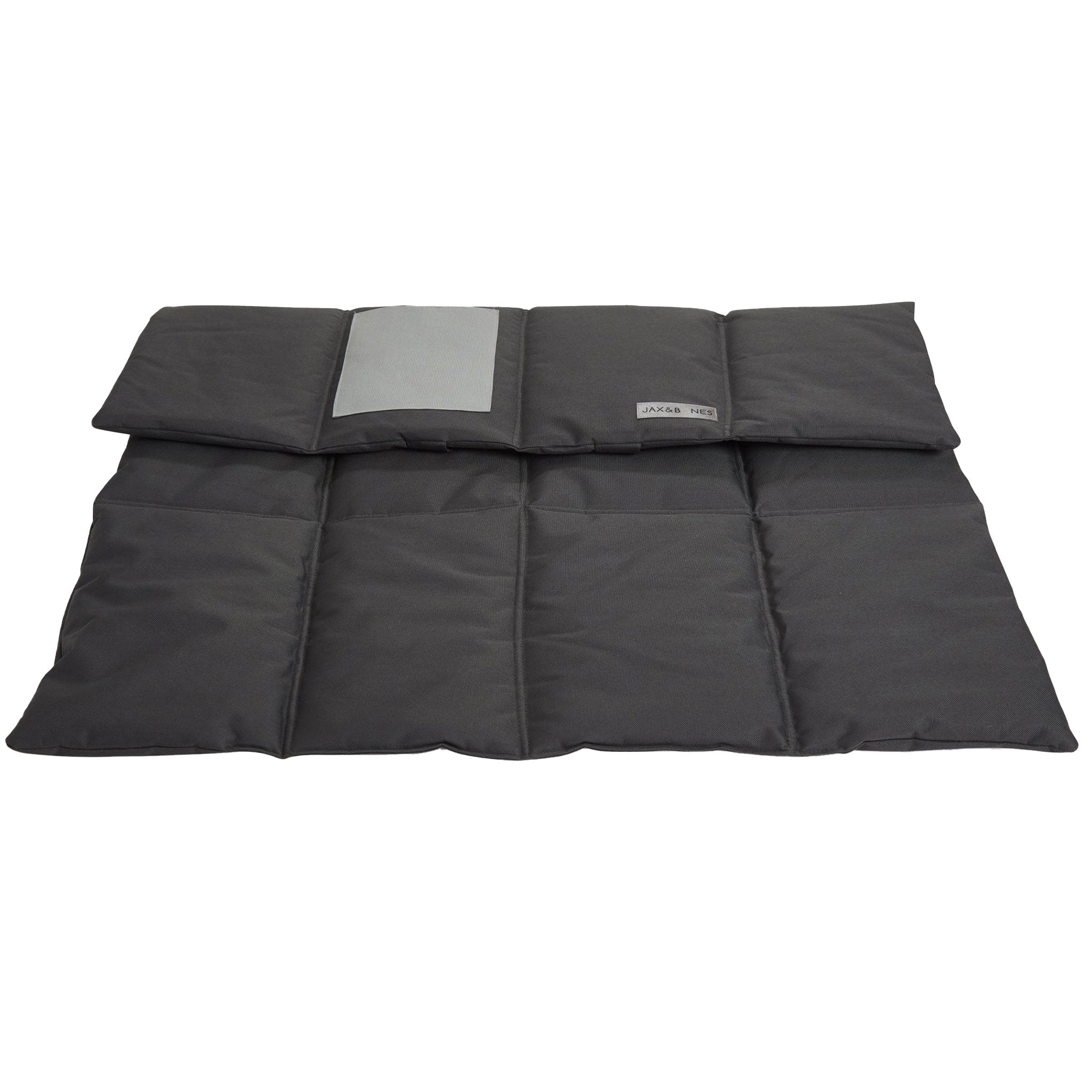Jax & Bones 3 in 1 Roll Up Mat Charcoal Dog Beds
