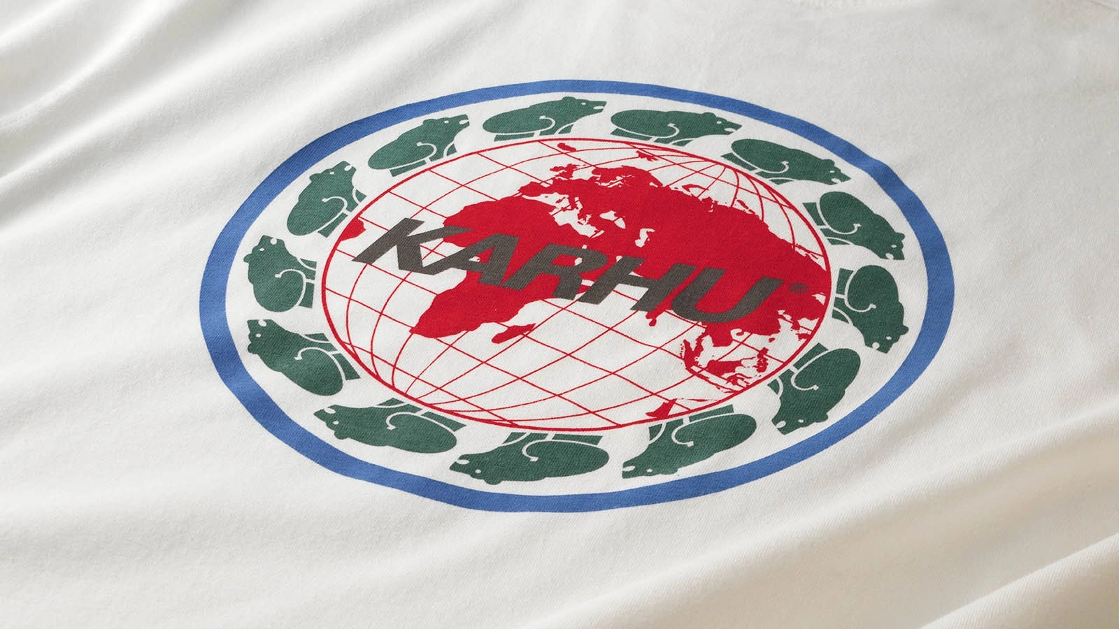 KARHU WORLDWIDE T–SHIRT  - BRIGHT WHITE / GULL