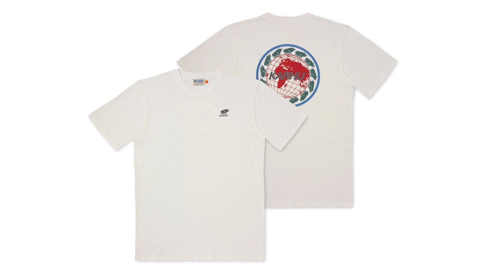 KARHU WORLDWIDE T–SHIRT  - BRIGHT WHITE / GULL