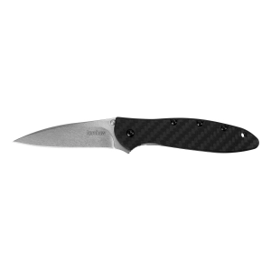 Kershaw Pocket Knife - Leek Drop Point Blade Carbon Fiber Handle Everyday | KW1660CF