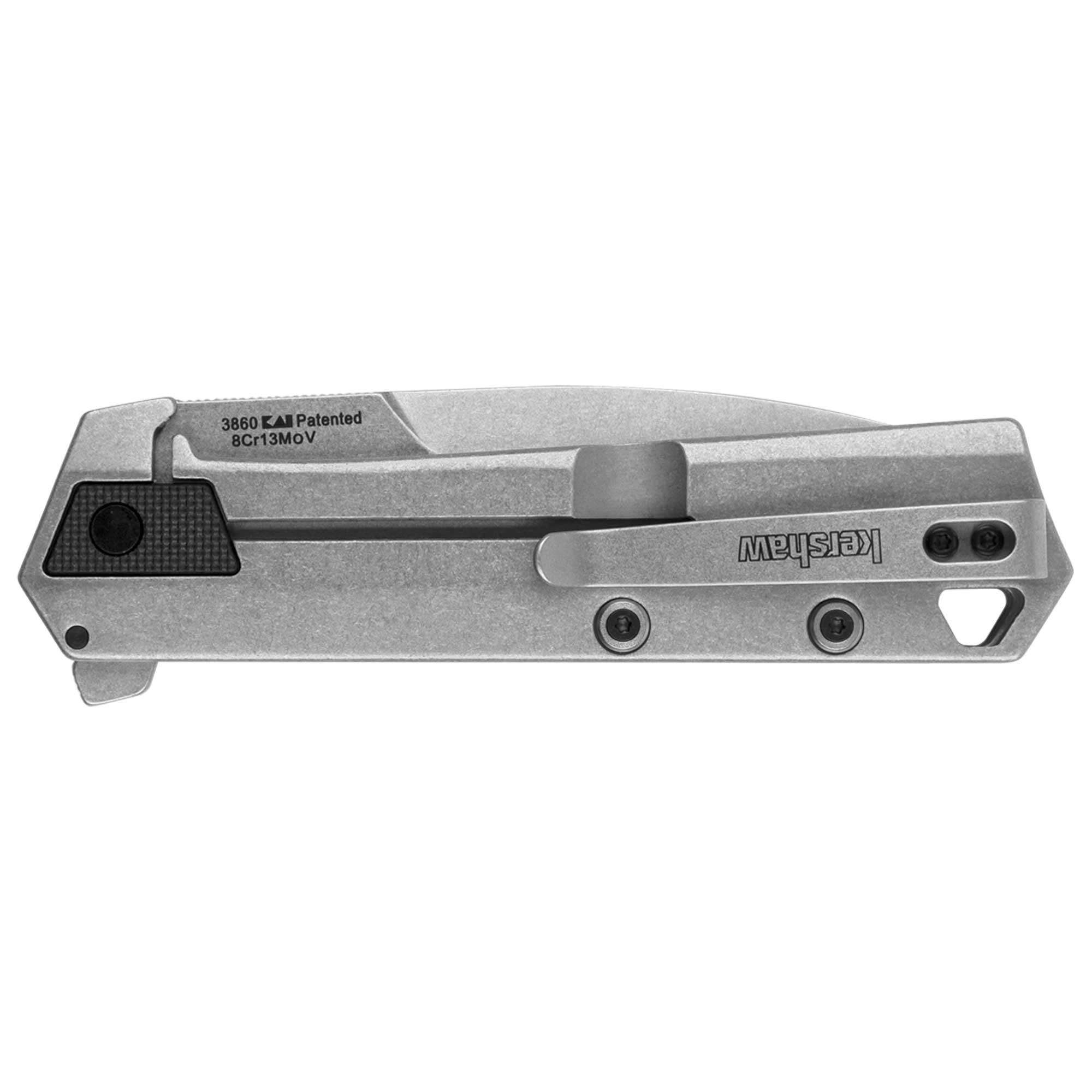 Kershaw Pocket Knife - Oblivion Spear Point Plain Edge Steel Blade Everyday | KW3860
