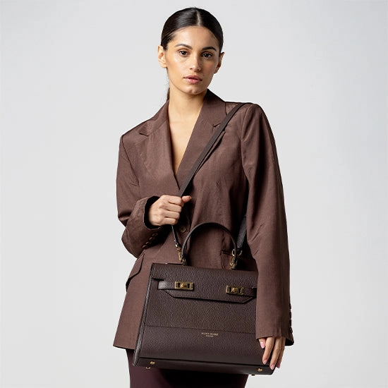 Kim Stampato 14" - Dark Brown