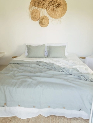 Linen Bedding Set | Sage Green
