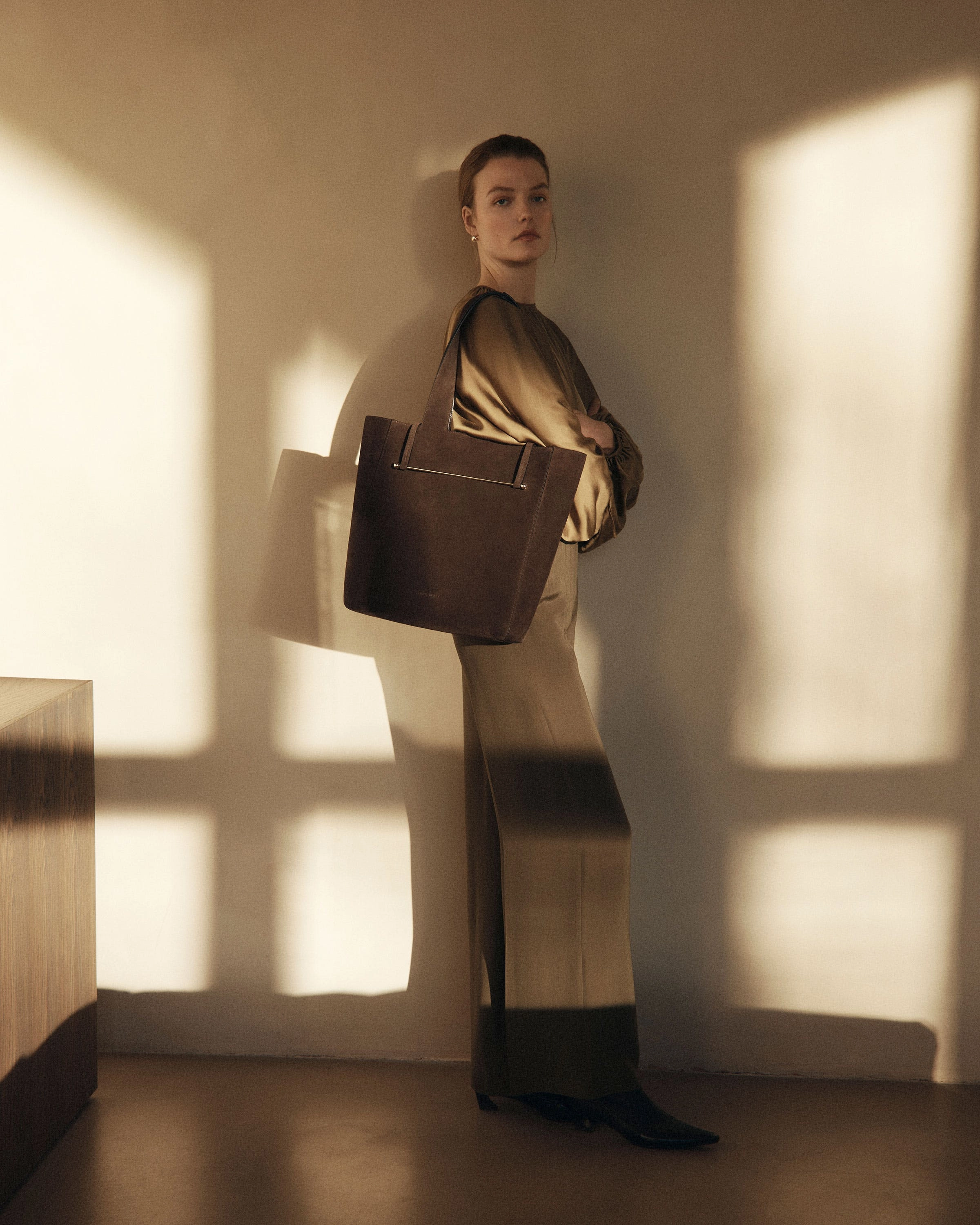 Melody Tote - Chocolate Suede