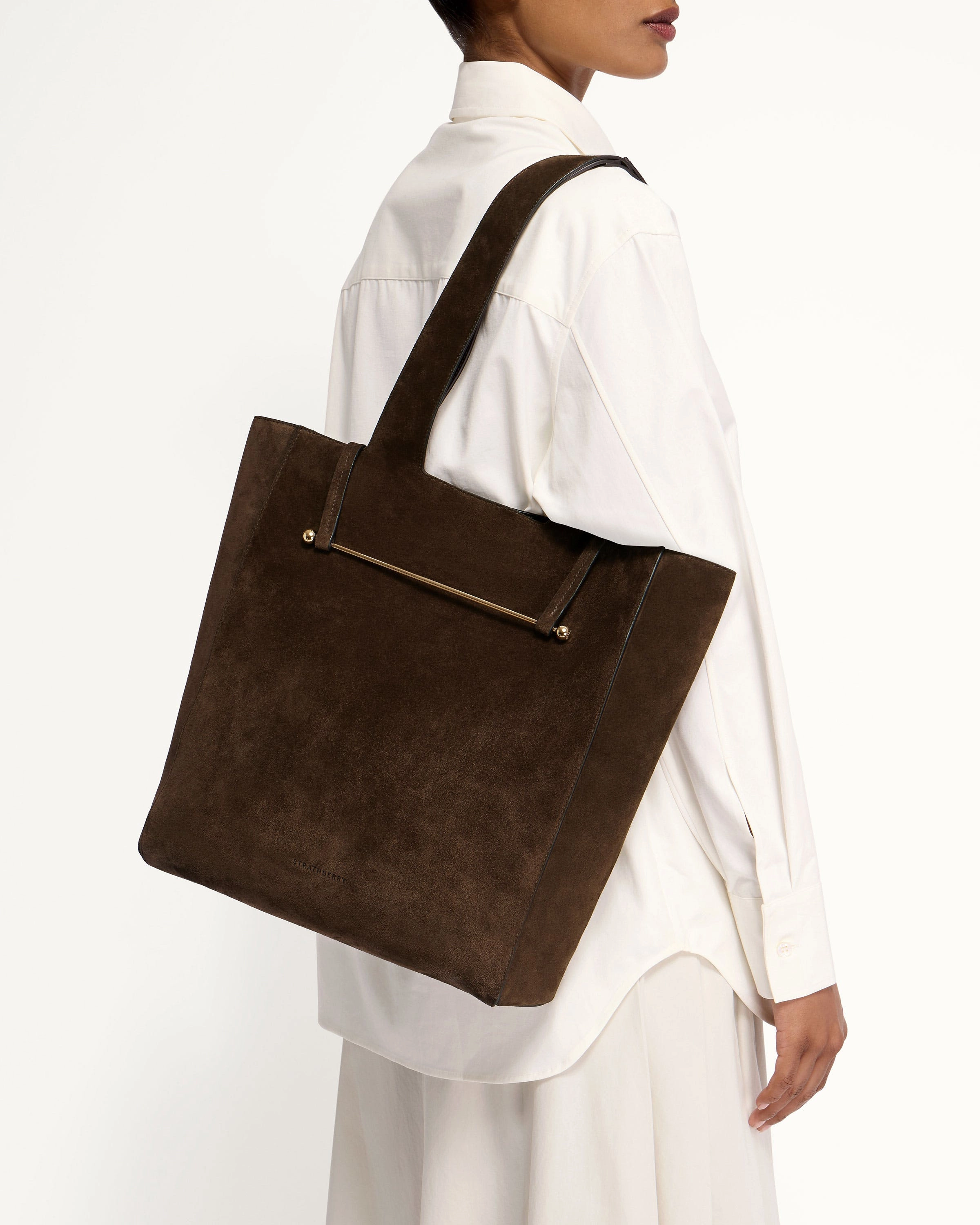 Melody Tote - Chocolate Suede