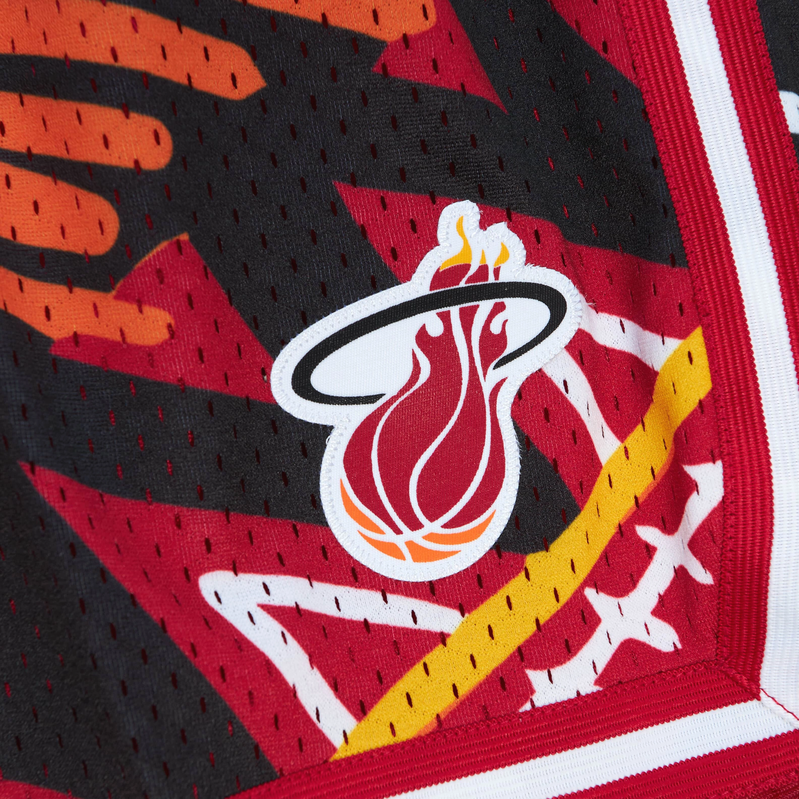 Mitchell & Ness Miami HEAT Game Day Pattern Shorts