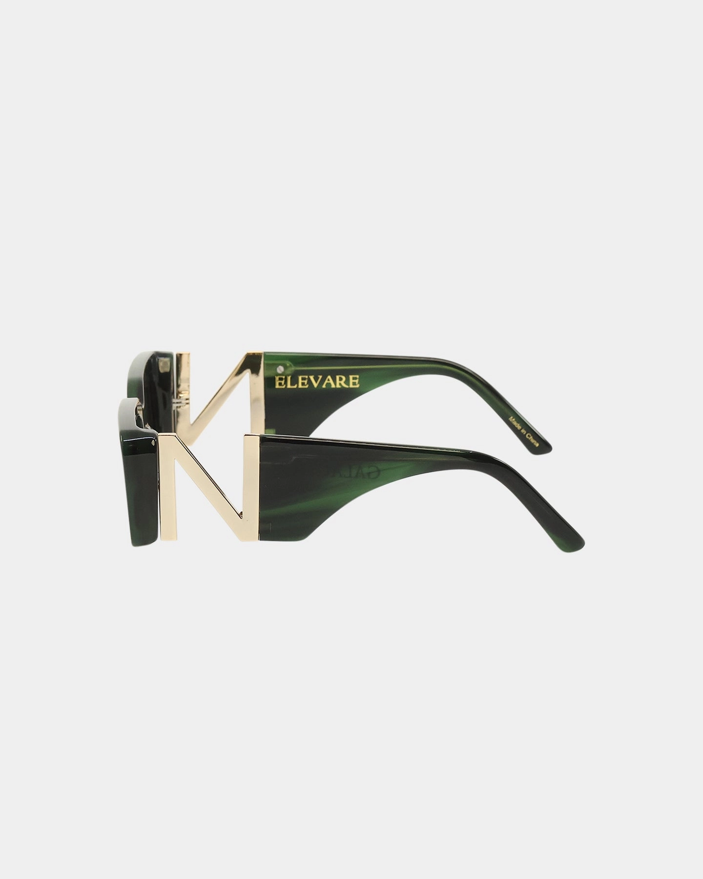 NUQE Elevare Sunglasses Green/Gold