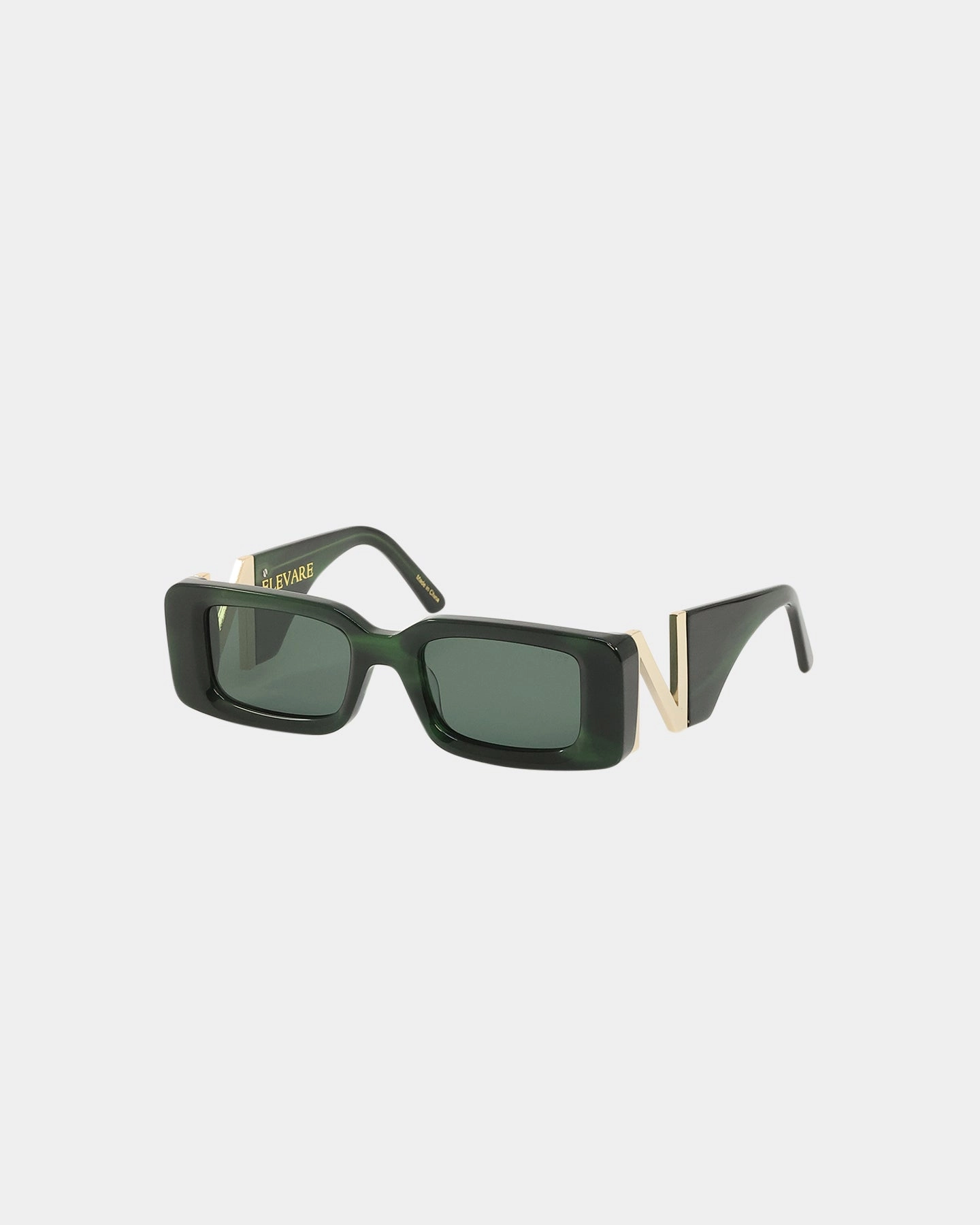NUQE Elevare Sunglasses Green/Gold