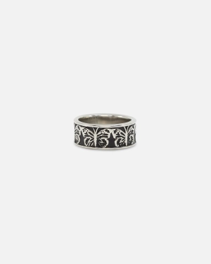 NXS Butterfly Band Ring Steel/Black