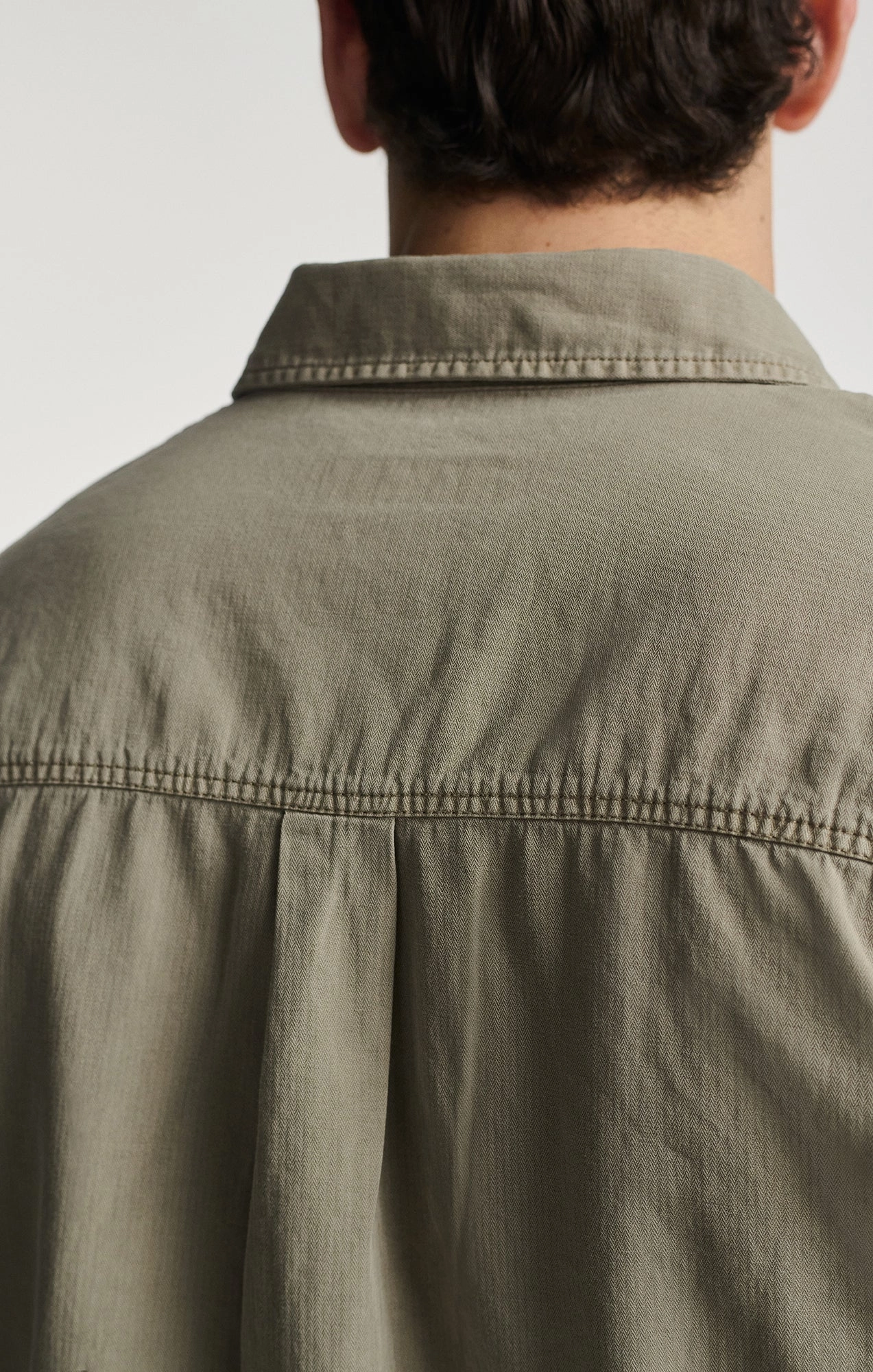 ONE POCKET BUTTON-UP SHIRT IN ROASTED CASHEW