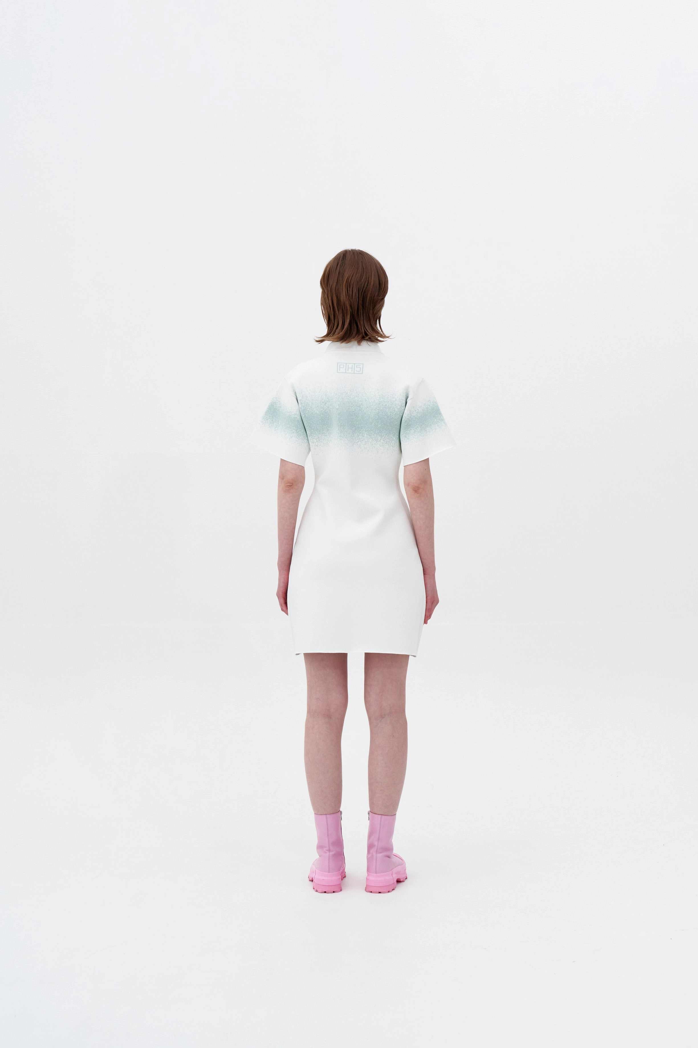 PHOEBE SPRAY PAINTED POLO DRESS