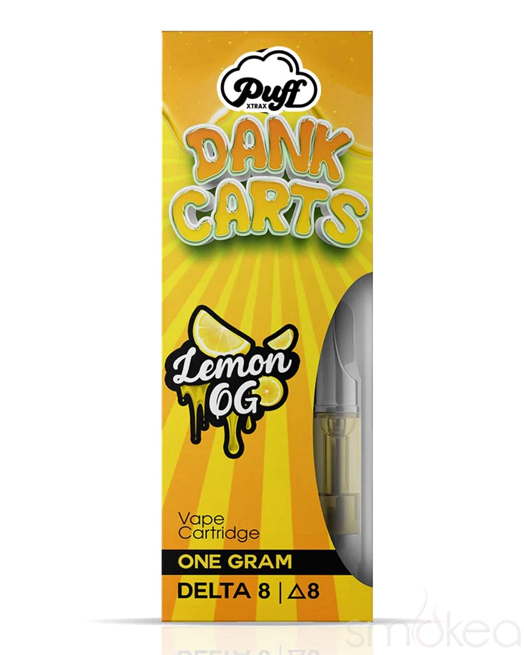 Puff Xtrax Delta 8 Dank Carts Vape Cartridge - Lemon OG