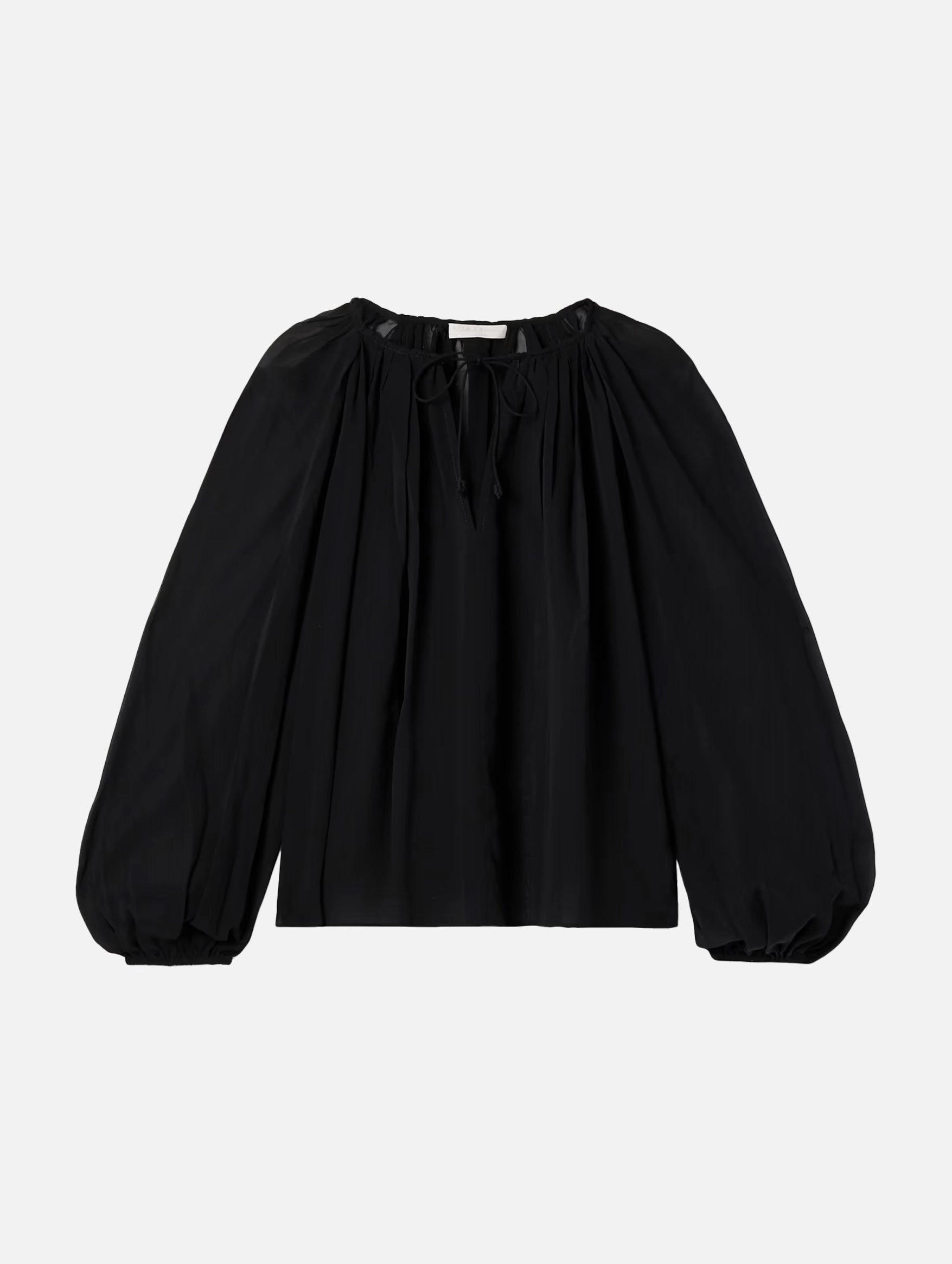 Safa Silk Blouse in Noir