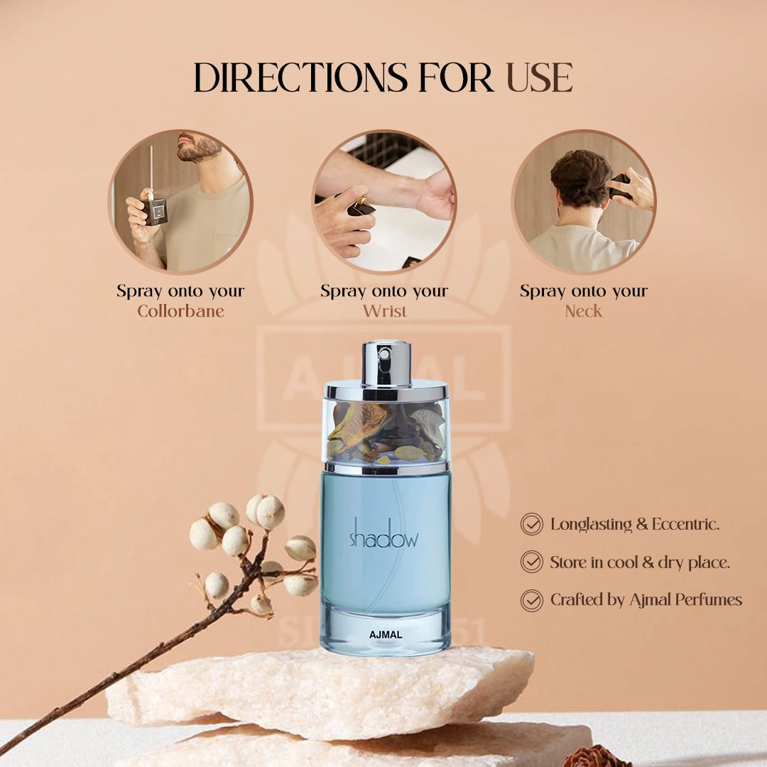 Shadow for HIM by Ajmal Perfume 75ML EDP