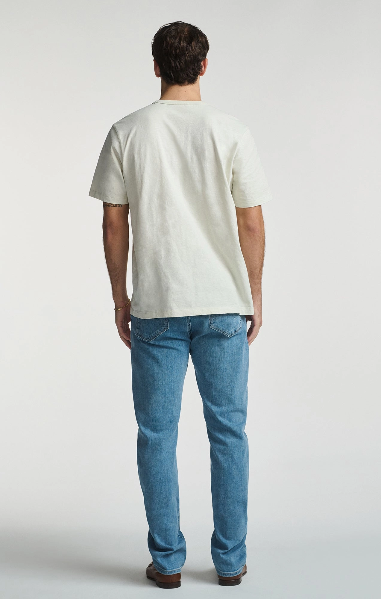 SLUB SHORT SLEEVE T-SHIRT IN FOGGY DEW
