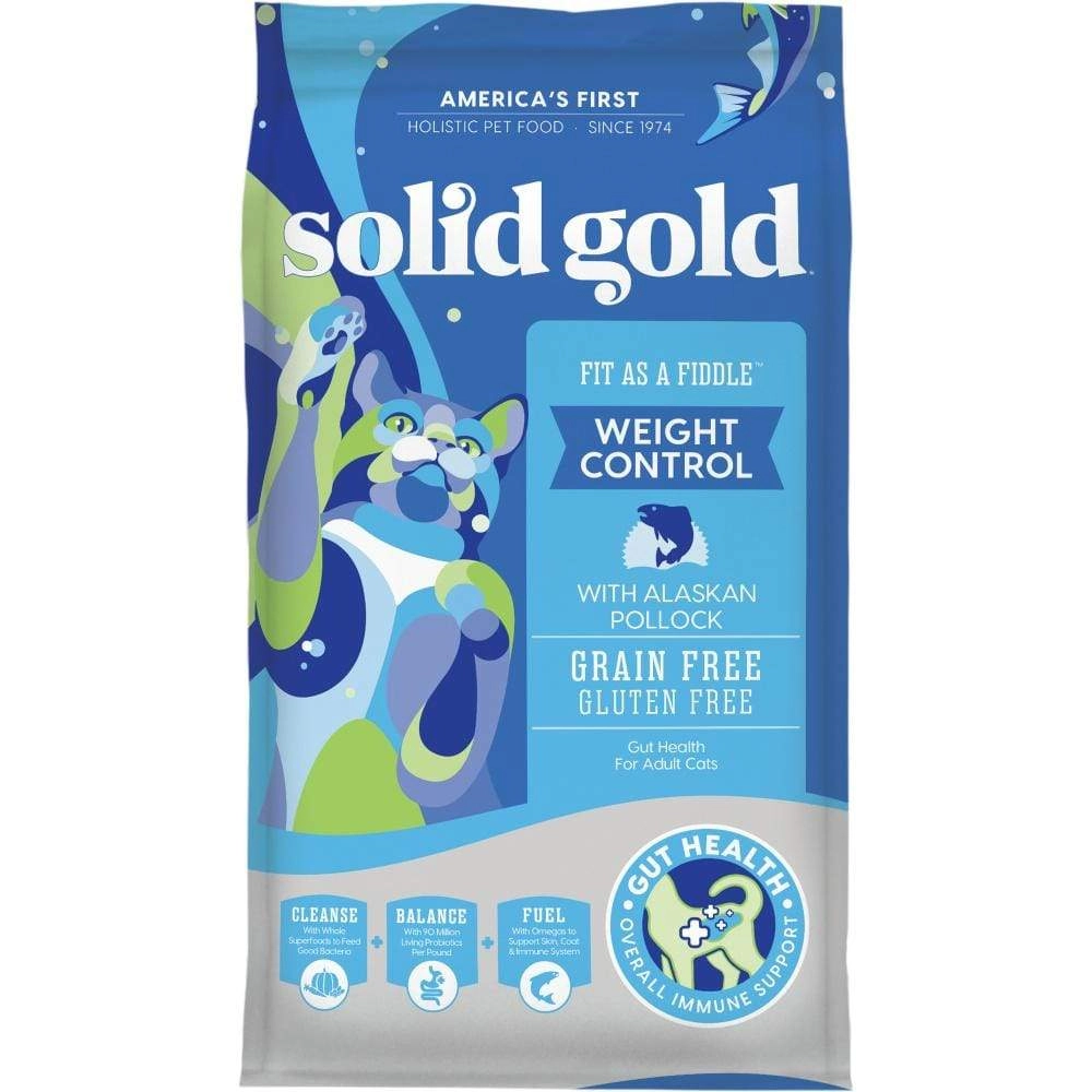 Solid Gold Fit as a Fiddle Grain Free Adult Alaskan Pollock Recipe Dry Cat Food