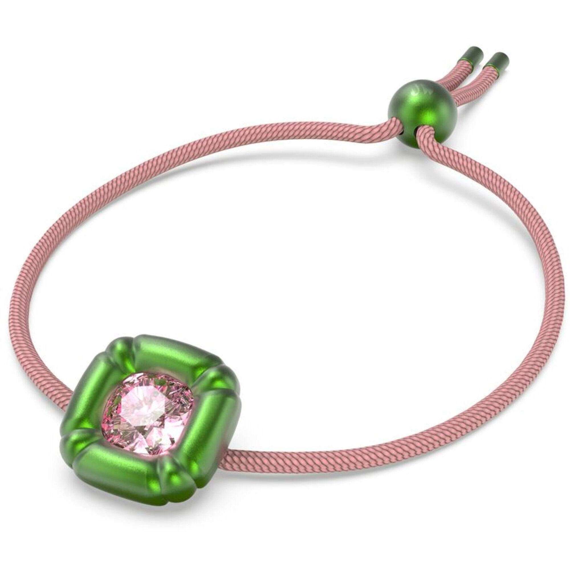 Swarovski Women's Bracelet - Dulcis Green and Pink Cushion Cut Crystals | 5613643