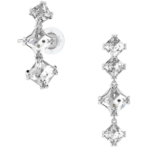 Swarovski Women's Ear Cuff - Millenia Asymmetrical White Crystal, Set of 2 | 5602782