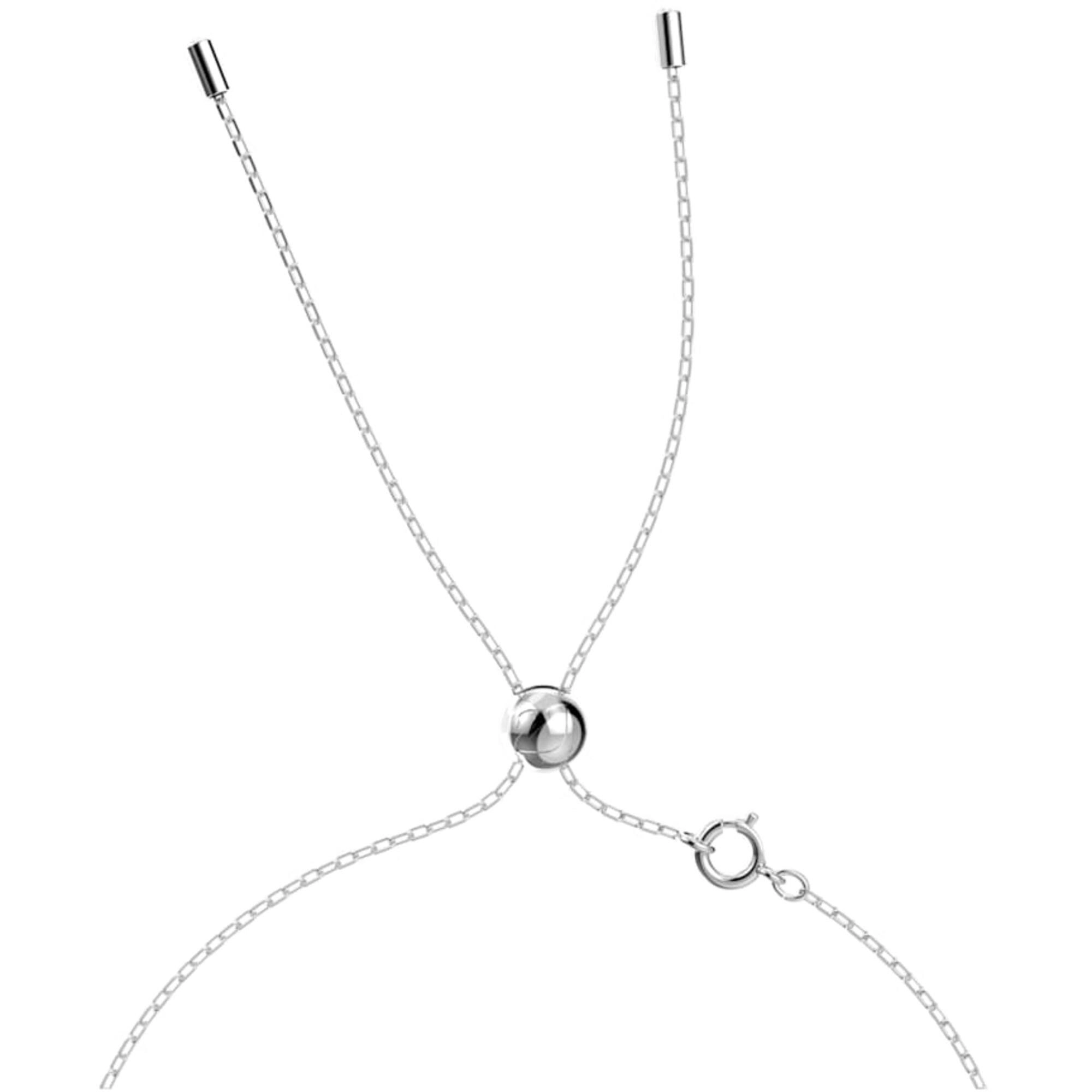 Swarovski Women's Necklace - Chroma Rhodium Plated Chain Octagon Cut Crystal | 5600625