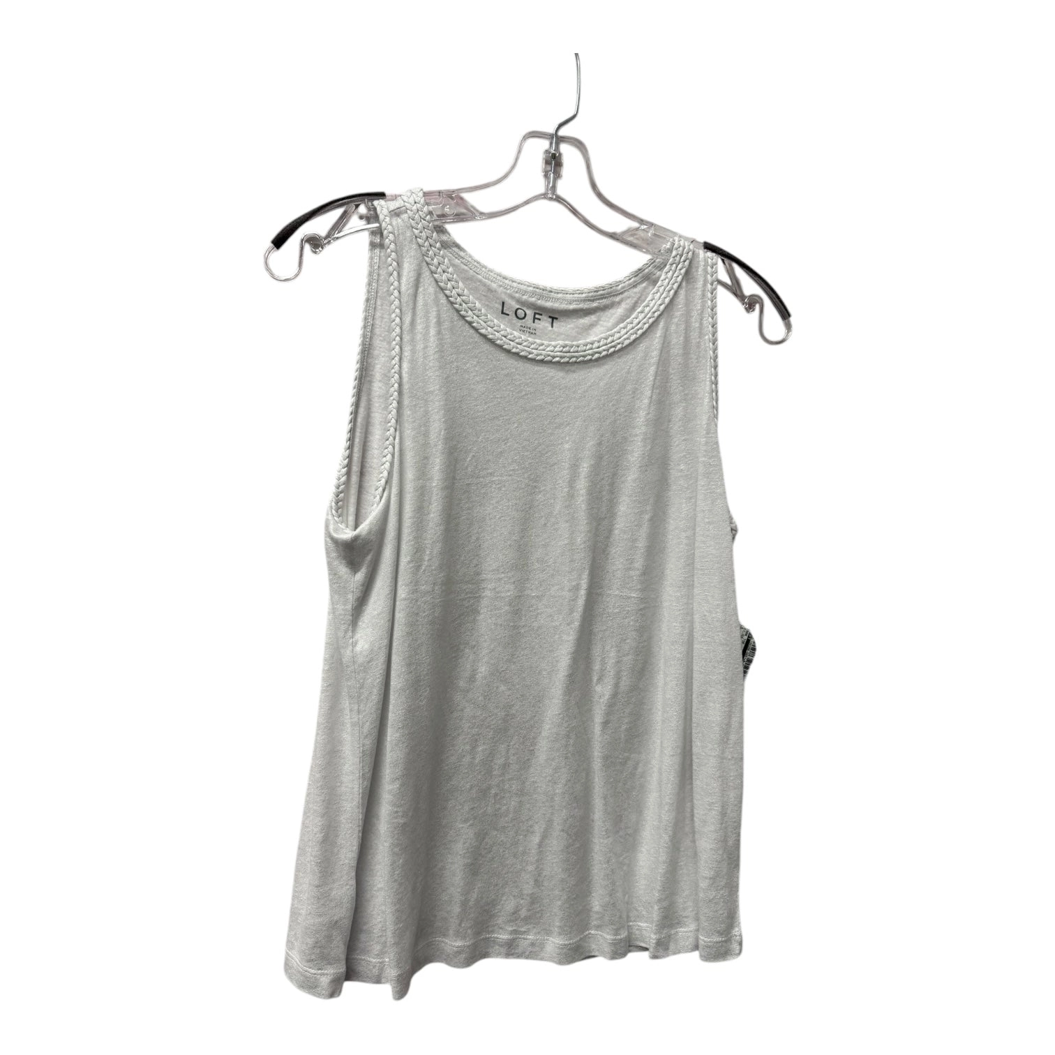 Tank Top By Loft In Silver, Size:S