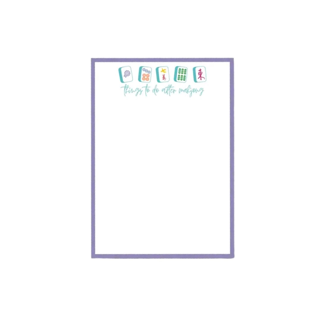 Things To Do After Mahjong Notepad
