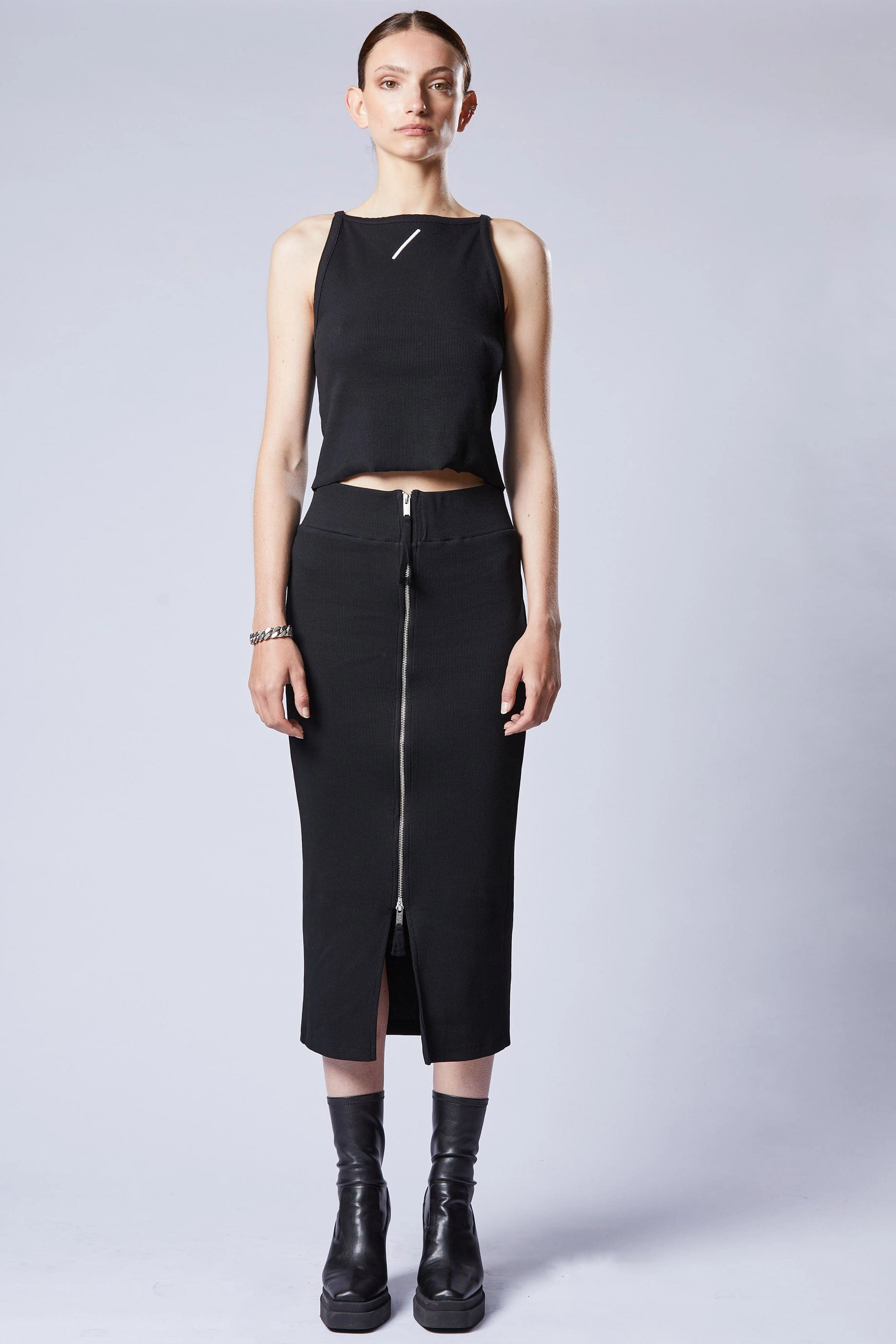 Thom Krom Zippa Skirt - Black